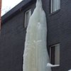 С канадского жилого дома спилили трехэтажную сосульку