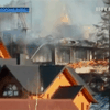 На Буковине сгорел отель