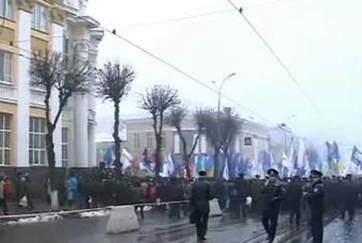 В Виннице началась всеукраинская оппозиционная акция "Вставай, Украина!"