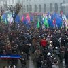 В Виннице оппозиция организовала акцию "Вставай, Украина"