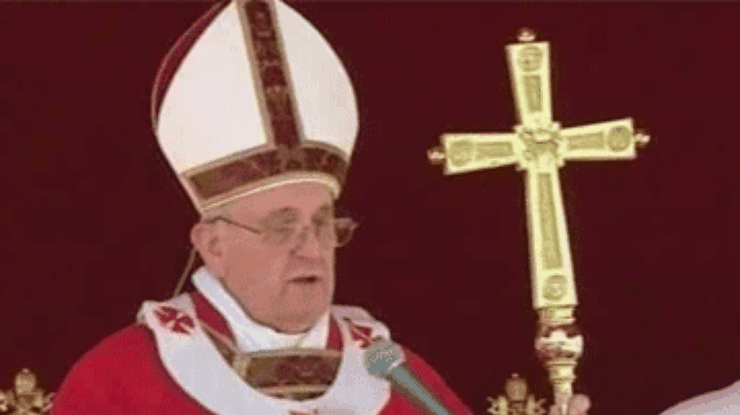 Папа римский прочитал проповедь по случаю Вербного Воскресенья
