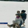 Европу охватил снежный циклон