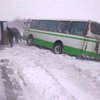 Автобус с пассажирами упал в кювет на Хмельнитчине