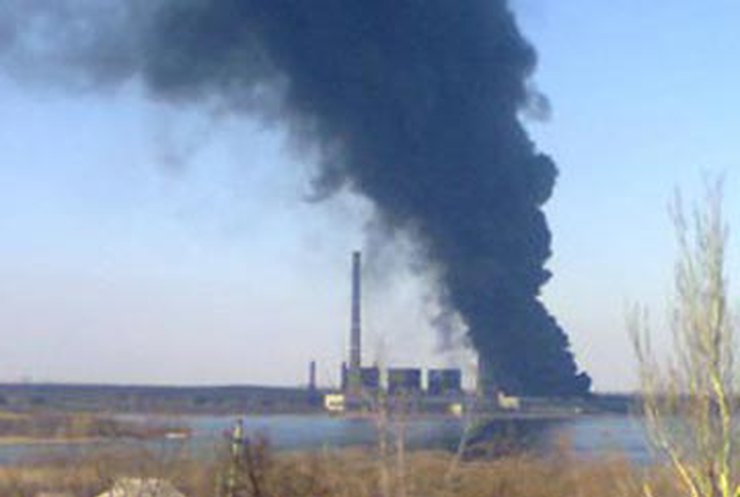 На Донбассе горит ТЭС (обновлено)