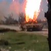 Сирийский мятежник подбил правительственный танк через дуло