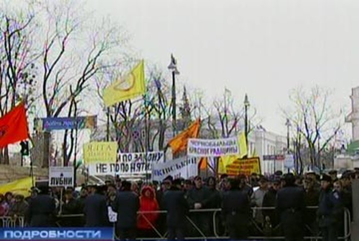 Чернобыльцы-ликвидаторы снова протестуют против урезания пенсий и пособий