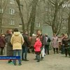В Днепропетровске вышли на митинг жители общежития, где отключили свет