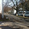 Площадь в Полтаве забаррикадировали автобусами перед акцией оппозиции