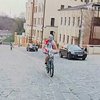 В столице велосипедисты проехались по Андреевскому спуску