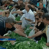Греческие фермеры в знак протеста бесплатно накормили афинян