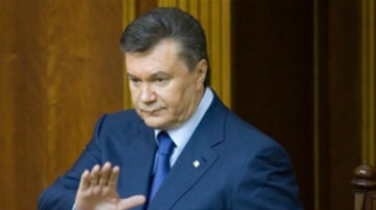 Янукович не будет выступать с посланием перед депутатами