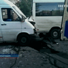 В Запорожье столкнулись две маршрутки: 16 человек пострадали
