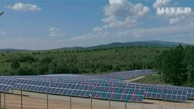 На Закарпатье открыли солнечную электростанцию