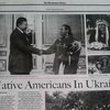 Американская газета разрекламировала встречу Януковича с индейцами