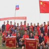 Китайские и российские военные сыграли в волейбол