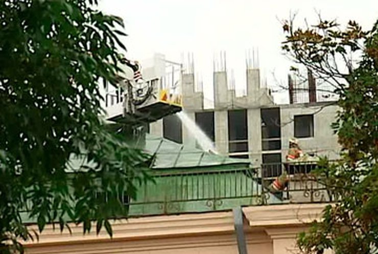 В Киеве горел корпус медуниверситета имени Богомольца