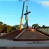 В Днепродзержинске установили памятник Христу-Спасителю