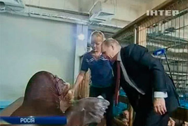 Путин посетил океанариум во Владивостоке