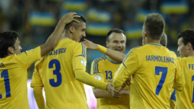 Украина забила девять мячей Сан-Марино