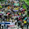 Колумбийские учителя устроили акции протеста