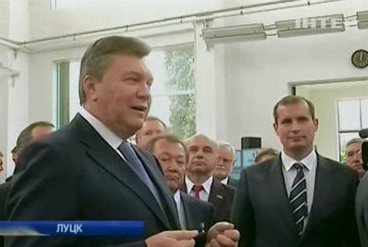 Виктор Янукович посетил Волынь