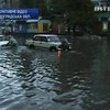 В Кировограде сильный ливень парализовал движение транспорта