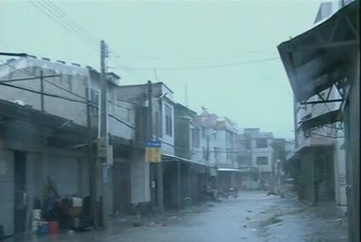 На Китай обрушился мощный тайфун Усаги