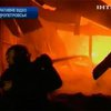 В Днепропетровске горел ангар