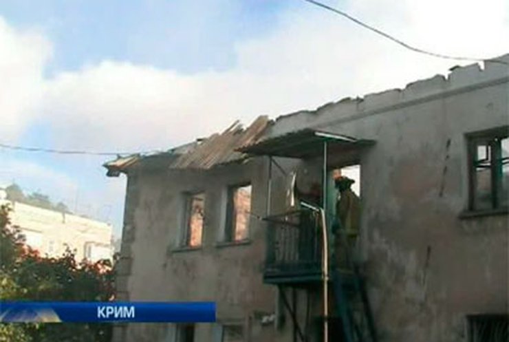 В Крыму сгорел жилой дом
