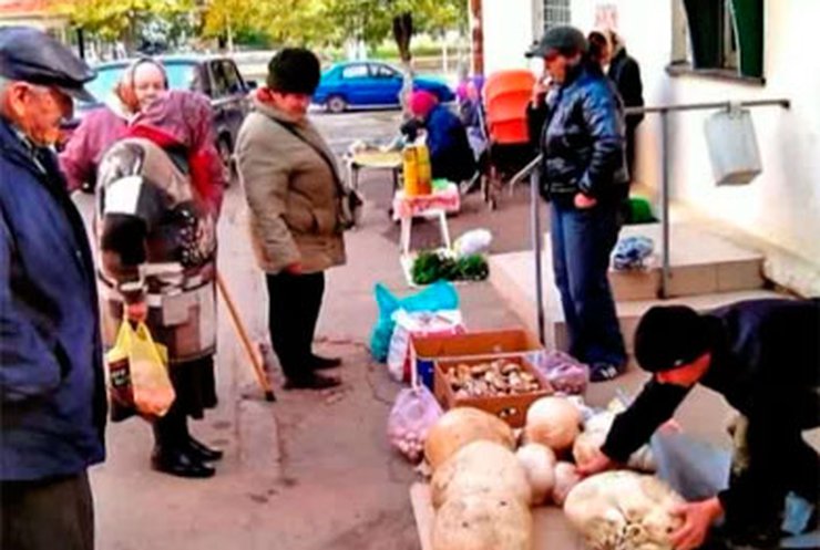 Жители Измаила продают гигантские грибы