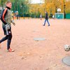 Мэрия Житомира подарила детям футбольное поле с канализационными люками