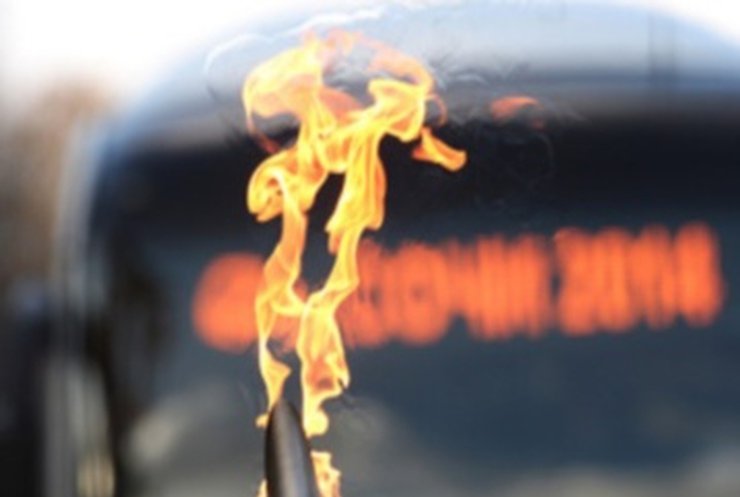 В Костроме взорвался факел с олимпийским огнем