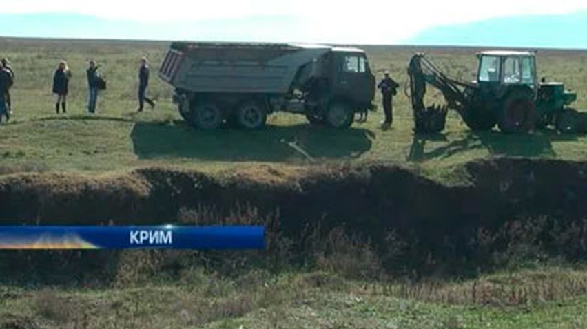 Крымские коммерсанты крали с полей грунт