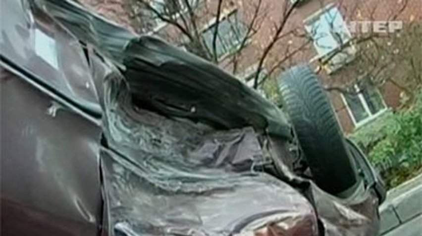 В Киеве столкнулись две легковые машины