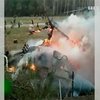 В Москве упал вертолет