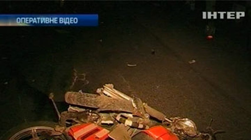 ДТП на Тернопольщине: Мотоцикл влетел в грузовой автомобиль