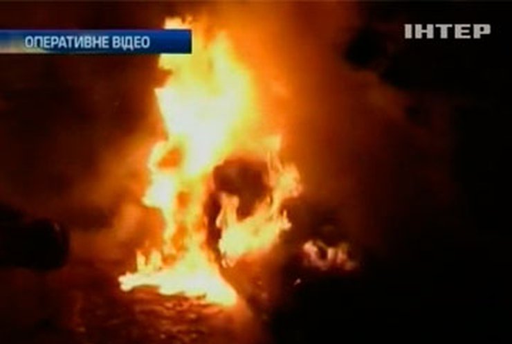 В Киеве сожгли машину активиста, сопротивлявшегося строительству ресторана