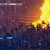 Сербские болельщики едва не сожгли стадион