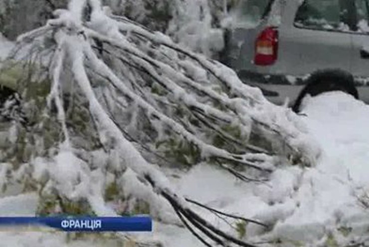 На юге Франции выпало 40 сантиметров снега