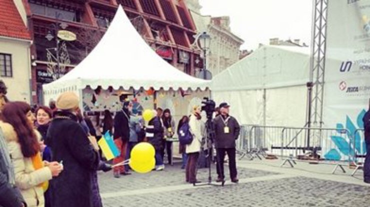 В Вильнюсе открылся украинский фестиваль в поддержку евроинтеграции