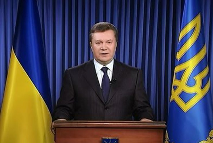 Виктор Янукович обратился к народу с видеообращением