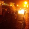 В Киеве возле Майдана загорелся внедорожник