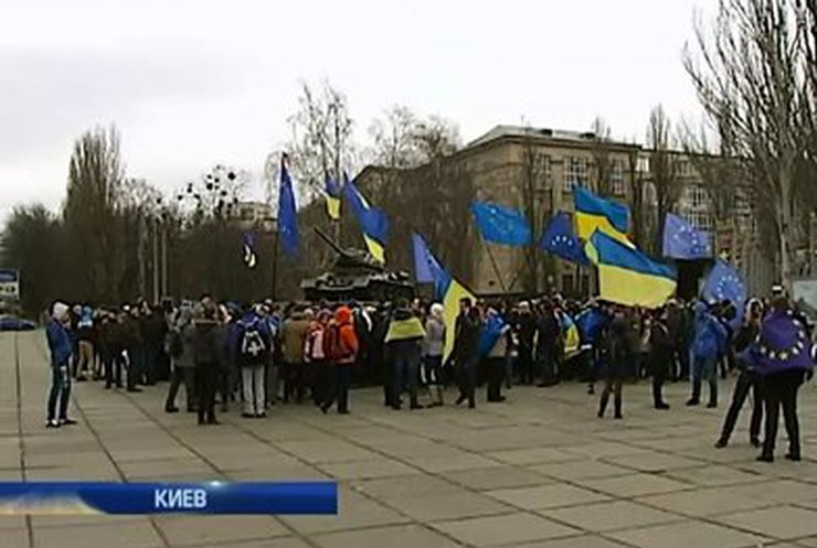 Киевские студенты прошлись маршем по столице