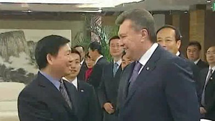 Янукович встретился с губернатором провинции Шеньси