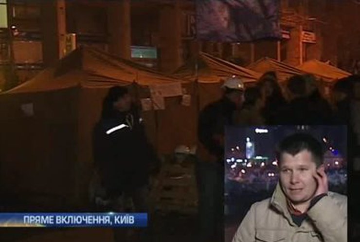 Еще одна ночь на Майдане прошла спокойно