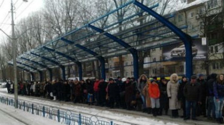 В Киеве сошел с рельс скоростной трамвай
