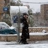 На столицу Израиля обрушился сильный снегопад