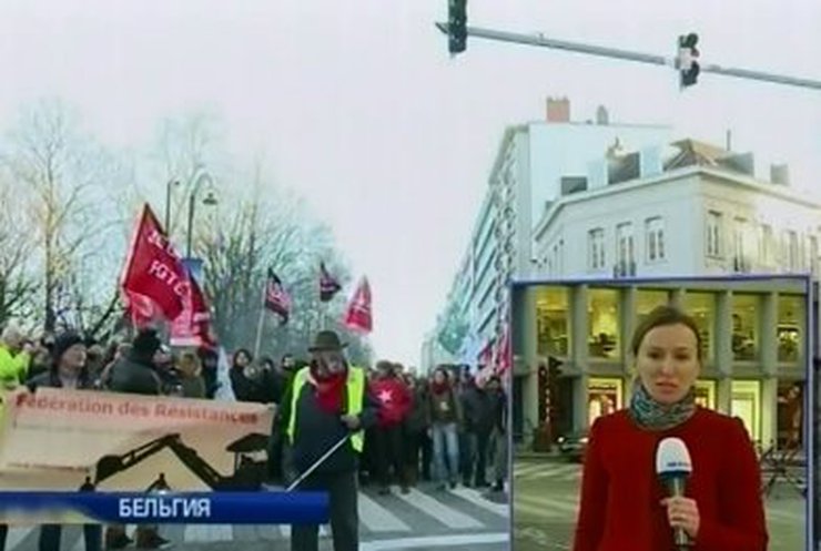 В Брюсеселе протестуют против непомерных военных затрат