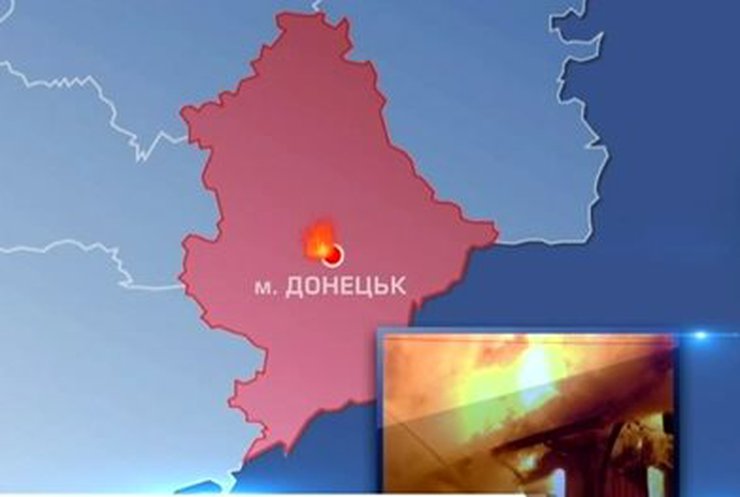 На Донетчине горел ремонтный цех шахты "Лидиевка"