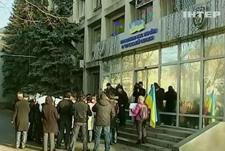 В областях Украины прошли акции в поддержку Татьяны Чорновил
